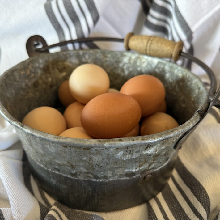 One dozen farm eggs (subject to availability)