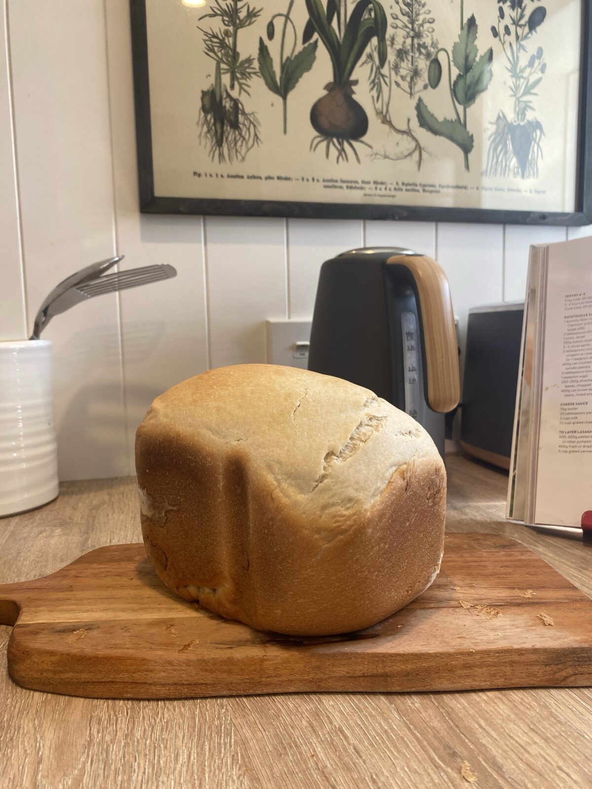 Extra loaf of breadmaker bread