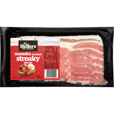 Hellers Manuka Smoked Bacon 250g