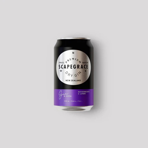 Scapegrace -Gin & Soda- With Boysenberry & Lemon